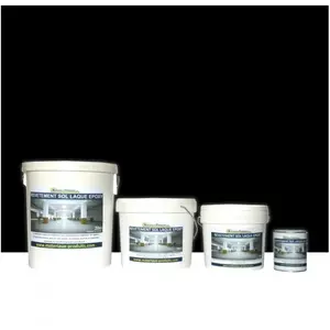 Peinture laque Epoxy Sol et Mur - 2.5 Kg Noir Matpro pas cher