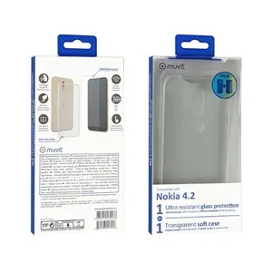 Muvit Coque transparente + verre trempé pour Nokia 4.2 pas cher
