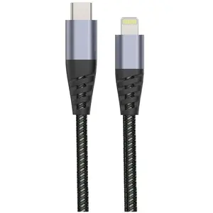 Comparateur de prix : Muvit TIGER POWER CABLE ULTRA RESISTANT USB-C LIGHTNING 12M GRIS