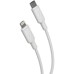Comparateur de prix : MUVIT FOR CHANGE Câble USB C / Lightning MFi - 1.2 m - Blanc
