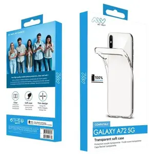 MYWAY Coque souple transparente pour Samsung Galaxy A72 pas cher