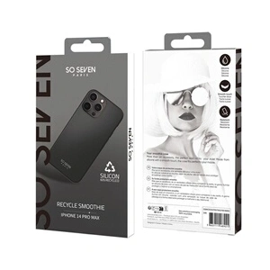 SO SEVEN COQUE SMOOTHIE RECYCLEE NOIR IPHONE 14 PRO MAX pas cher