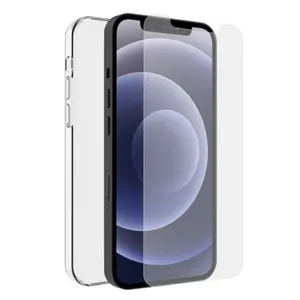 Muvit For Change Pack Coque + Verre trempé iPhone 13 - Transparent pas cher