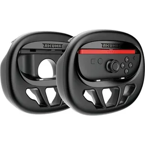 Accessoire manette AKUMA 2 VOLANTS RACING SWITCH2 NOIR pas cher