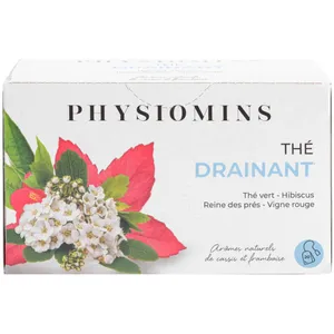 Physiomins - Thé Drainant Draine L'excès D'eau 20 SachetsVendu parbeauty-success