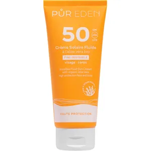 Pur Eden - Crème Solaire Fluide Invisible Spf50 Visage & Corps 100ml pas cher