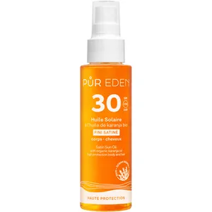 Pur Eden - Huile Solaire Satinée Spf30 Corps & Cheveux 100ml