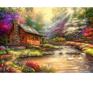 Brookside Retreat 1000 Pièces  Bluebird Puzzle pas cher