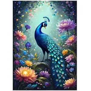 Flowers & Peacock 500 Pièces  Bluebird Puzzle