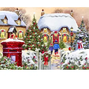 Winter Cottage 2000 Pièces Bluebird Puzzle pas cher