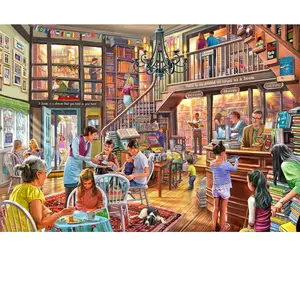 Bookshop Tearoom 1000 Pièces  Bluebird Puzzle pas cher