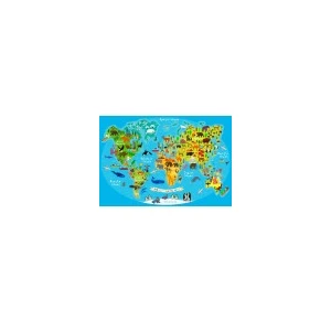 Bluebird Puzzle World Travel Map Puzzle-F-90091 pas cher
