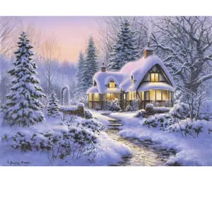 Winter's Blanket Wouldbie Cottage 500 Pièces Bluebird Puzzle pas cher