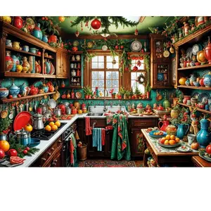Bluebird Puzzle Cuisine Rustique de Noël pas cher
