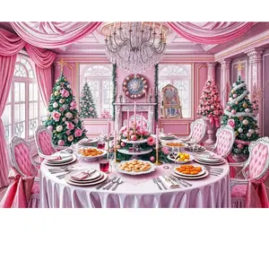 Bluebird Puzzle Festin de Noël en Rose pas cher