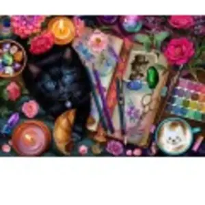 Bluebird Puzzle Chat Artiste pas cher