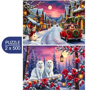 Bluebird Puzzle 2 Puzzles - Ready for Christmas pas cher