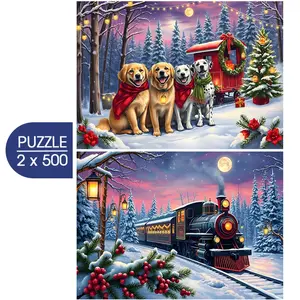 Bluebird Puzzle 2 Puzzles - Christmas is Coming pas cher