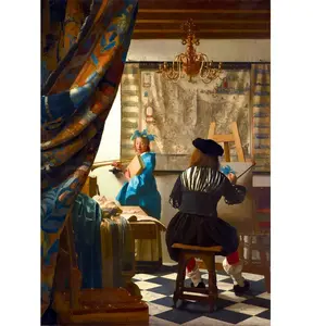 Johannes Vermeer - Art of Painting, 1668 1000 Pièces  Bluebird Puzzle pas cher