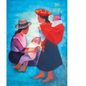 Louis Toffoli - Famille Péruvienne, 1986 1000 Pièces Bluebird Puzzle pas cher