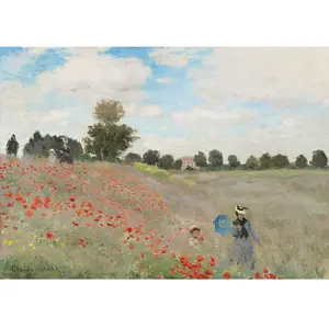 Claude Monet - Poppy Field, 1873 1000 Pièces  Bluebird Puzzle