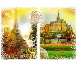 Travel around the World - France 1000 Pièces Grafika pas cher