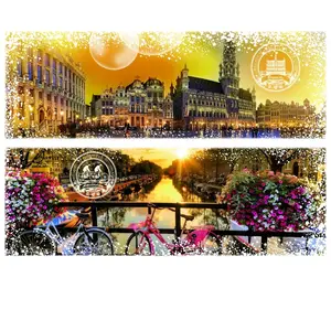 Travel around the World - Belgique et Pays-Bas 1000 Pièces Grafika pas cher