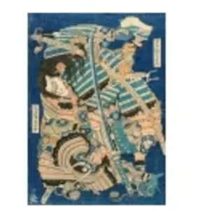 Grafika Hokusai - Kamakura no Gengoro Seizing Torinoumi Tasaburo pas cher