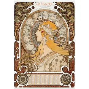 Alphonse Mucha - La Plume, 1896-97 1000 Pièces  Grafika pas cher