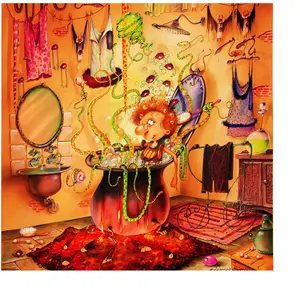 Grafika François Ruyer - La Sorcière se Pomponne