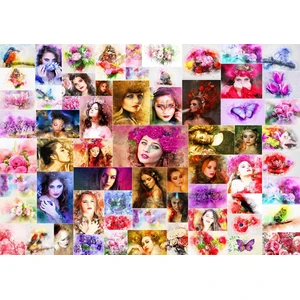 Collage - Femmes 1500 Pièces Grafika pas cher