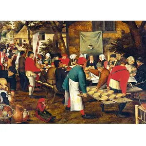 Pieter Brueghel the Younger - Noce Paysanne, 1630 2000 Pièces  Grafika pas cher