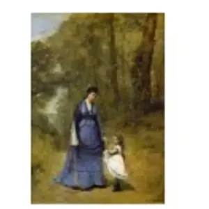 Jean-Baptiste-Camille Corot : Madame Stumpf et sa fille, 1872