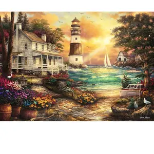 Chuck Pinson - Cottage by the Sea 500 Pièces Grafika pas cher