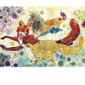 Grafika Sally Rich - Leaping Fox's pas cher