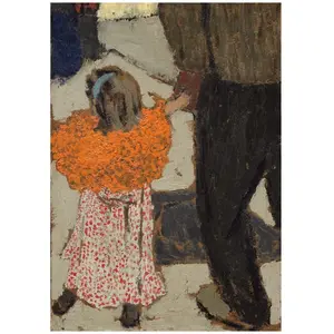 Grafika Edouard Vuillard : Enfant portant un foulard rouge, 1891 pas cher