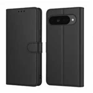 Coque pour Google Pixel 10 / Pixel 10 Pro - Portefeuille Noir Rabat Cl...