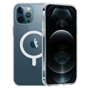 PHONILLICO Coque pour iPhone 14 PRO - Silicone Transparent avec Cercle... pas cher