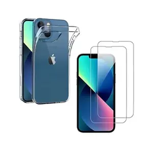 Phonillico Coque pour iPhone 14 et 2 Verres Trempé Film Protection Ecran pas cher