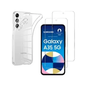 Phonillico Coque pour Samsung Galaxy A35 5G et 2 Verres Trempé Film Protection Ecran pas cher
