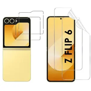 Comparateur de prix : Verre Trempé pour Samsung Galaxy Z FLIP 6 et Protection plastique écra...
