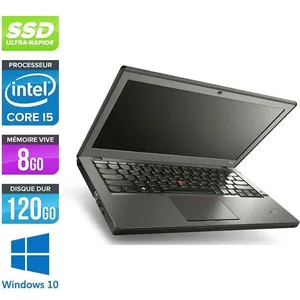Pc portable Lenovo X240 - i5 - 8Go - 120 Go SSD - 12,5'' - W10 pas cher