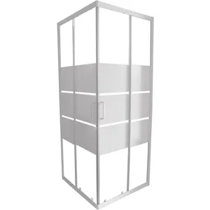 ONDÉE Façade MISSI - Accès d'angle - Finition Blanc - 90x185cmVendu paramazon