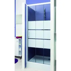 ONDÉE Façade missi - Coulissante 3V - Finition Blanc - 80x185cmVendu parcdiscount