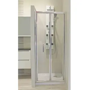 ONDEE Façade EKLA - Pliante - Finition Chromé - 90x185cmVendu paramazon