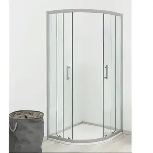 ONDÉE Façade EKLA - Coulissante 1/4 Cercle - Finition Chromé - 90x185cmVendu paramazon