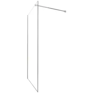 Paroi de douche italienne - Verre trempé 8mm - Transparent - 80x200cm