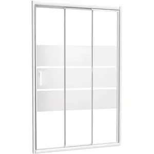 Façade MISSI - Coulissante 3V - Finition Blanc - 120x185cmVendu parcdiscount