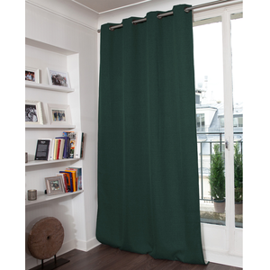 Moondream Rideau occultant total effet lin Vert - Origan 130 x 260 (LxH)
