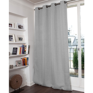 Comparateur de prix : Moondream Rideau occultant total effet lin Gris - Perle 130 x 260 (LxH)